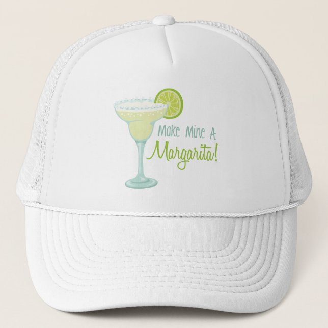 Make Mine A Margarita Truckerkappe (Vorderseite)