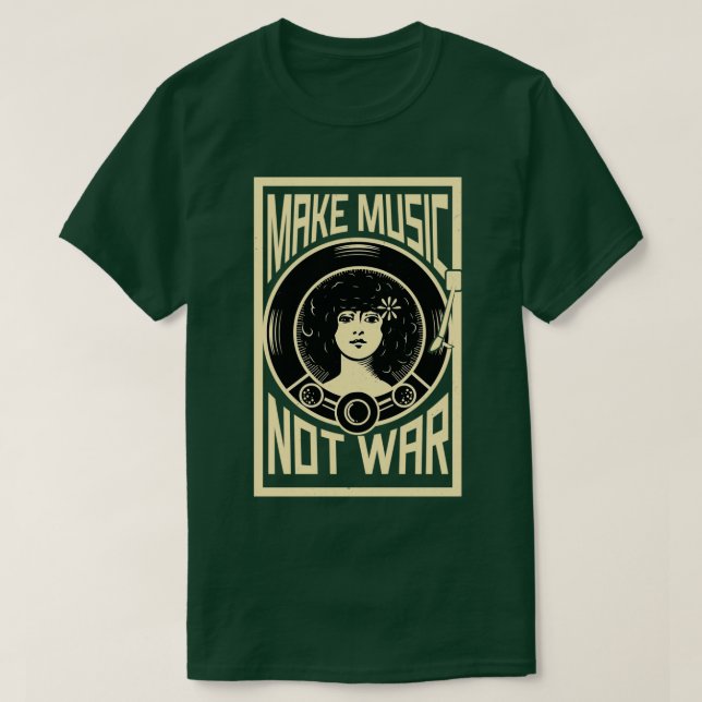 Make Music Not War 1 T-Shirt (Design vorne)