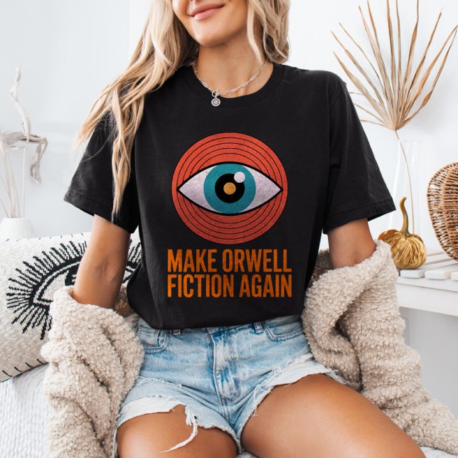 Make Orwell Fiction Again Mid Century Evil Eye T-Shirt (Von Creator hochgeladen)
