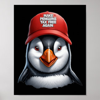 Make Penguin Steuerfrei Again - Widersteht Pinguin Poster