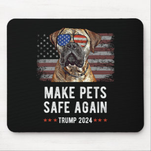 Make Pets Safe Again Bullmastiff Hund Trump  Mousepad
