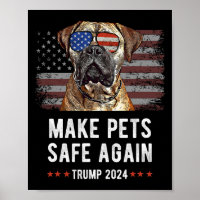 Make Pets Safe Again Bullmastiff Hund Trump 