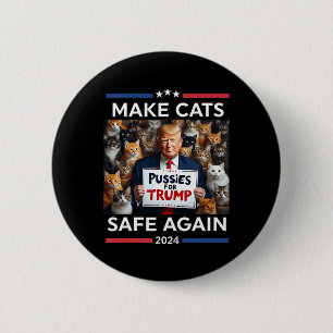 Make Pets Safe Again Trump 2024 Rettet Unsere Haus Button
