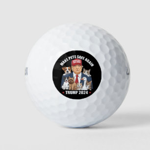 Make Pets Safe Again Trump 2024 Rettet Unsere Haus Golfball