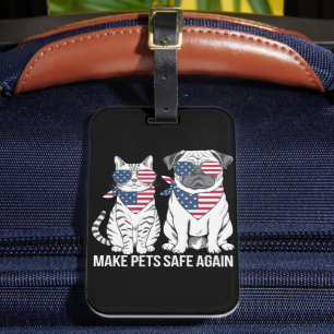Make Pets Safe Again Trump Harris Debatte Hunde Ka Gepäckanhänger