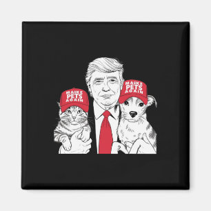 Make Pets Safe Again Wahl Mega Trump Lustige Debat Magnet
