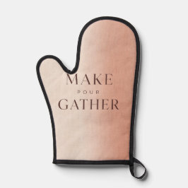 Make Pour Gather Modern Typographic Oven Mitt Ofenhandschuh