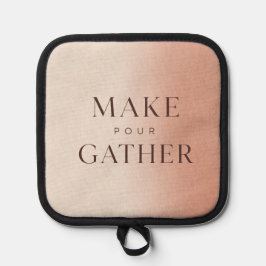 Make Pour Gather Modern Typographic Pot Holder Topflappen