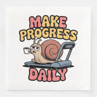 Make Progress Daily Serviette