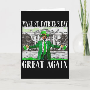 Make Saint St Patrick's Day Great Again Flagge Lus Karte