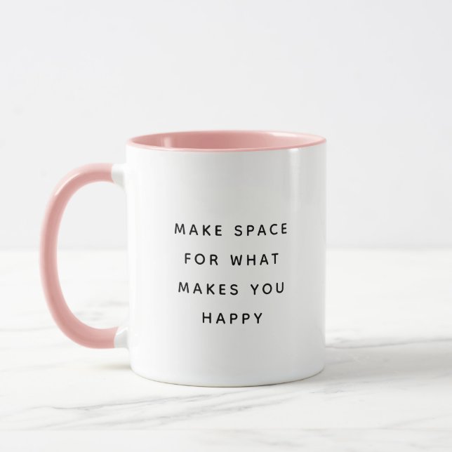 Make Space Modern Funny Two-Tone Mug Tasse (Links)