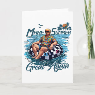Make Summer Great Again Trump Urlaub Hawaii Sommer Karte