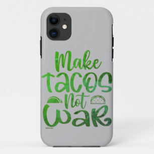 MAKE TACOS, NOT WAR FUNNY taco lover       Case-Mate iPhone Hülle