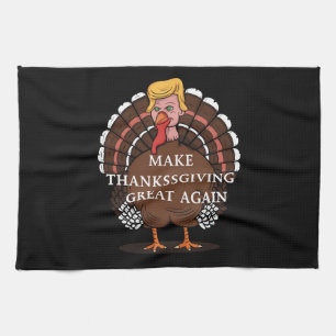 Make Thanksgiving Great Again Trump Truthahn 2024  Geschirrtuch