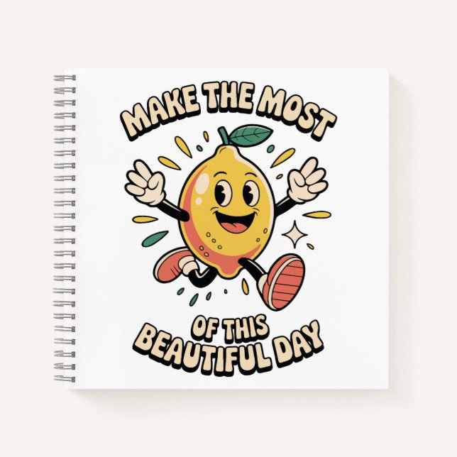 Make the Most – Lemon Journal Joy Notizbuch (Vorderseite)