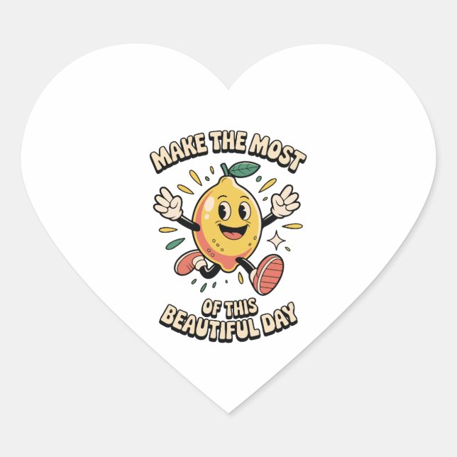 Make the Most – Lemon Vinyl Sticker (Vorderseite)