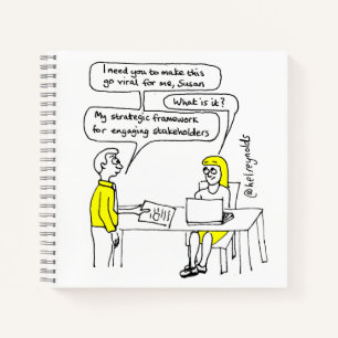 'Make this go viral for me' notebook Notizbuch