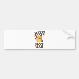 Make Toast not War Autoaufkleber