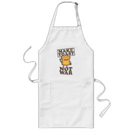 Make Toast Not War Lange Schürze