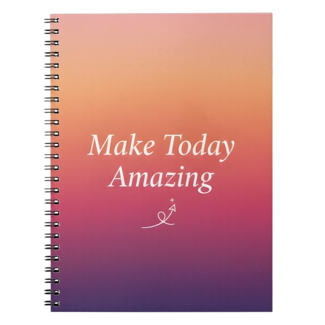 Make Today Amazing – Positive Daily Inspiration  Notizblock (Vorderseite)