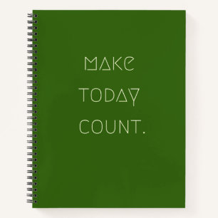 make.today.count. Notebooks und Journale Notizbuch