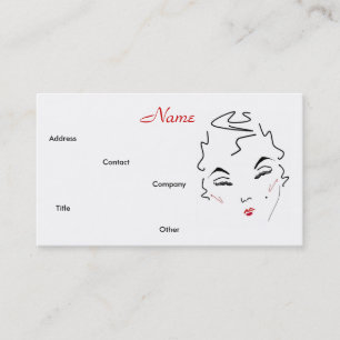 Make-up Artist Classic Lips Business Card Visitenkarte