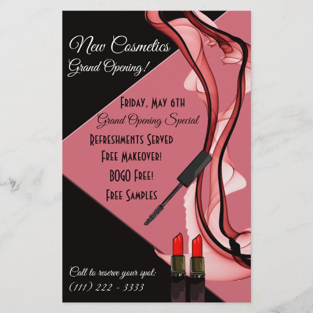 Make-up Artist Cosmetic Sale Flyer (Vorne)