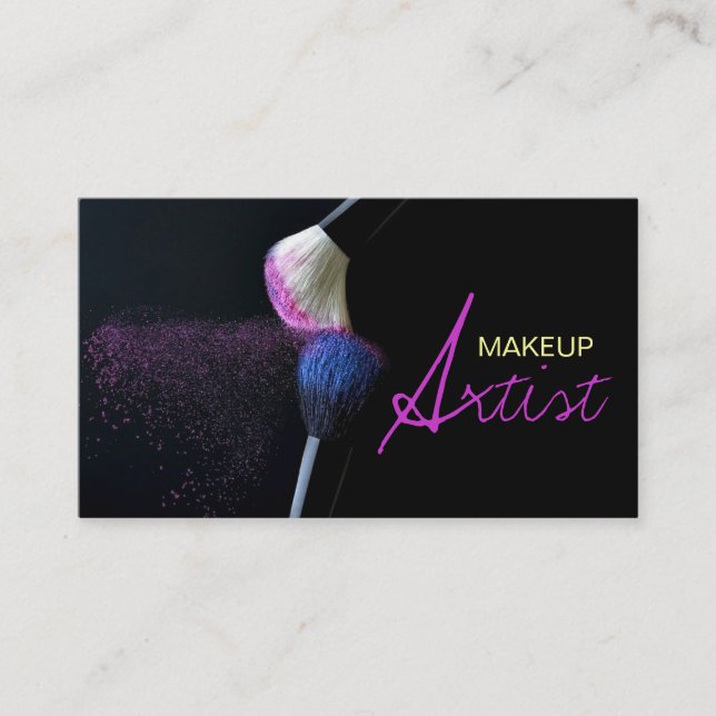Make-up Artist, Kosmetologie, Salon Business Card Visitenkarte (Vorderseite)