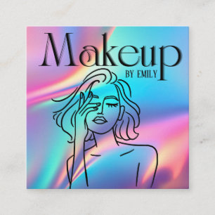 Make up Artist Quadratische Visitenkarte