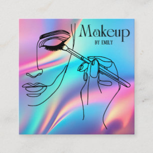 Make up Artist Quadratische Visitenkarte