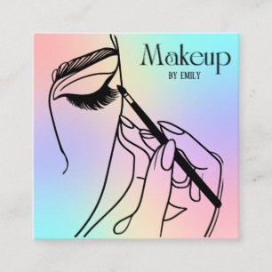 Make up Artist Quadratische Visitenkarte