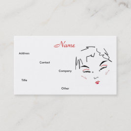Make-up Artist Trendy Business Card Visitenkarte