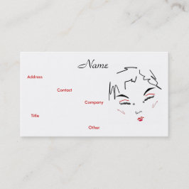 Make-up Artist Trendy II Business Card Visitenkarte
