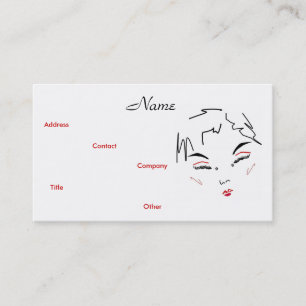 Make-up Artist Trendy VI Business Card Visitenkarte
