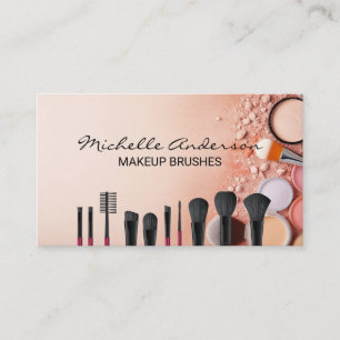 Make up Brushes and Beauty Foundation Visitenkarte