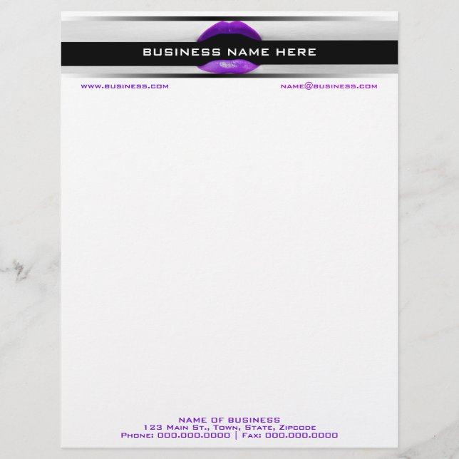Make-up Business Letterhead Briefkopf (Vorderseite)