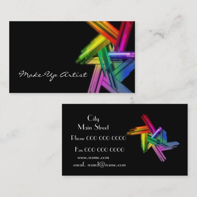 make_up_business visitenkarte (Vorne/Hinten)