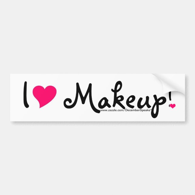 Make-up des Herzens I! Autoaufkleber (Vorne)