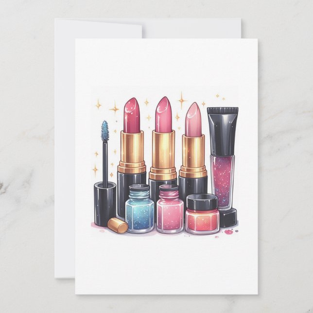 Make-up Einladung (Vorderseite)