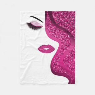 Make-up mit Glittereffekt Fleecedecke