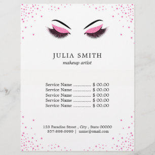 Make-up mit Glittereffekt Flyer