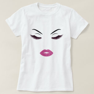 Make-up mit Glittereffekt T-Shirt