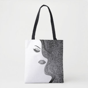 Make-up mit Glittereffekt Tasche