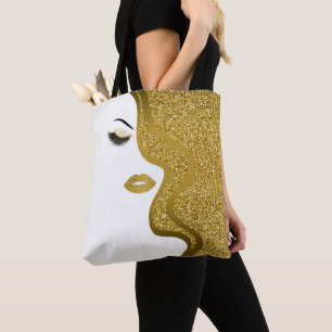 Make-up mit Glittereffekt Tasche