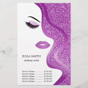 Make-up mit Glitzereffekt Flyer
