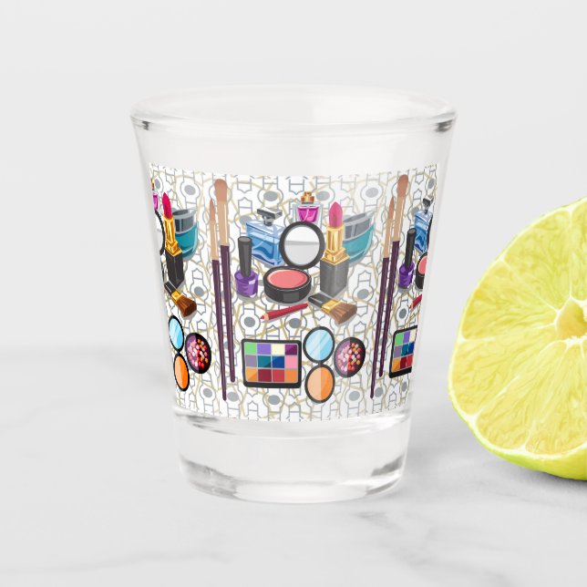 Make-up Schnapsglas (Vorderseite)