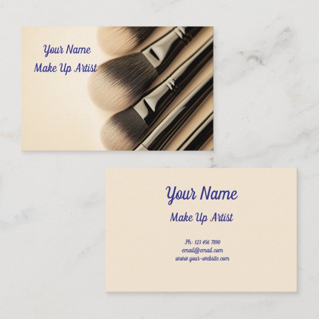 Make up visitenkarte (Vorne/Hinten)