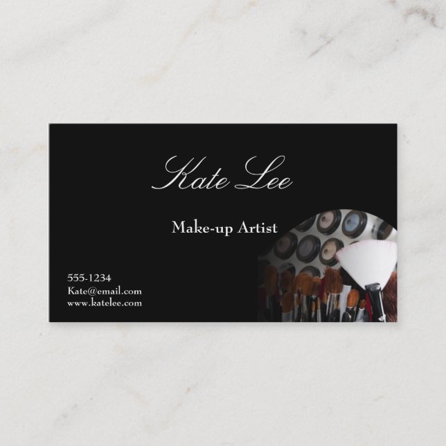 Make-upbürste Cosmetologist-Visitenkarten Visitenkarte (Vorderseite)