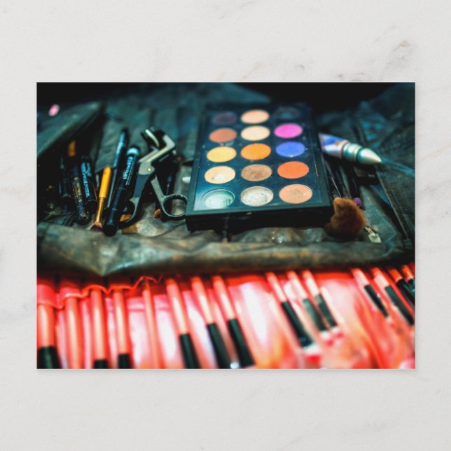 Make-upbürsten Postkarte (Vorderseite)