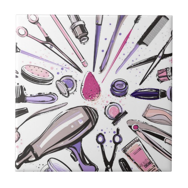 Make-upkreis-Entwurf Fliese (Vorderseite)